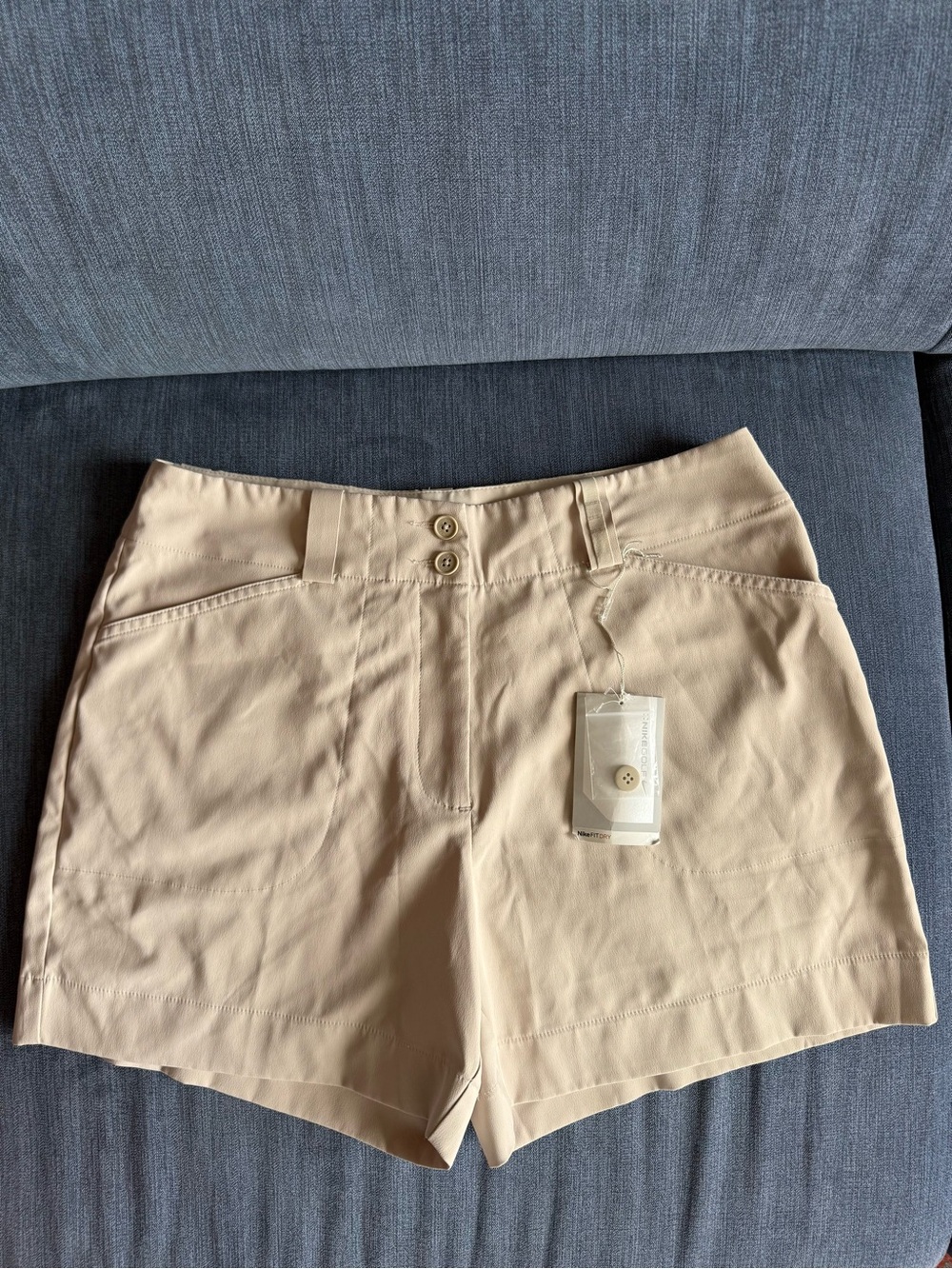 Nike Women's Beige Golf Shorts